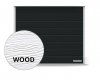 Brama RenoMatic 2500 x 2500 mm, Przetłoczenia M, Woodgrain, kolor CH 703 antracytowy z efektem metalicznym + prowadzenie Z